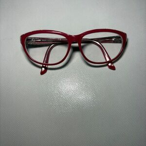 Swarovski Flavia SW 5135 068 Red Crystal Cat Eye Eyeglasses Frame only 54-14-140